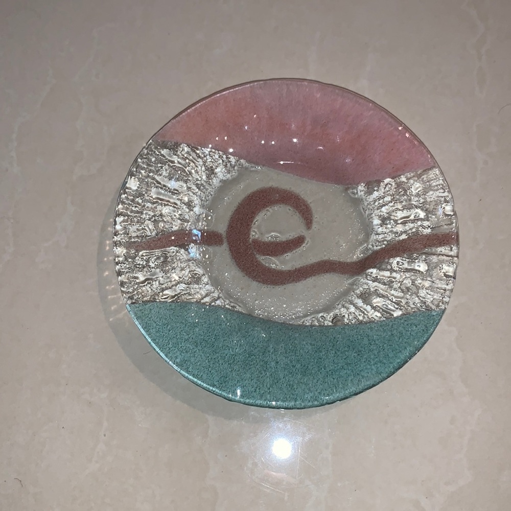 VINTAGE MIAMI DISH 84’ PINK & GREEN